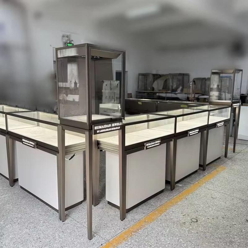 جیولری لائٹ شوکیس مال کیوسک
