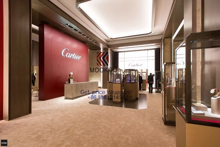 Cartier display showcase gold cabinet 56 Cartier display showcase gold cabinet 56