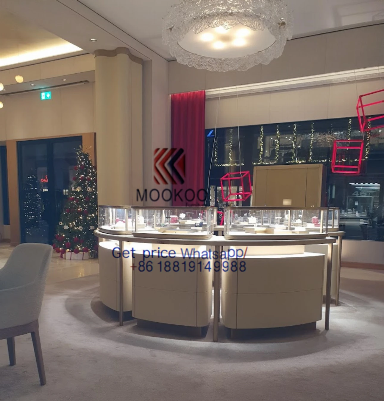 Cartier display showcase gold cabinet 358 Cartier display showcase gold cabinet 358