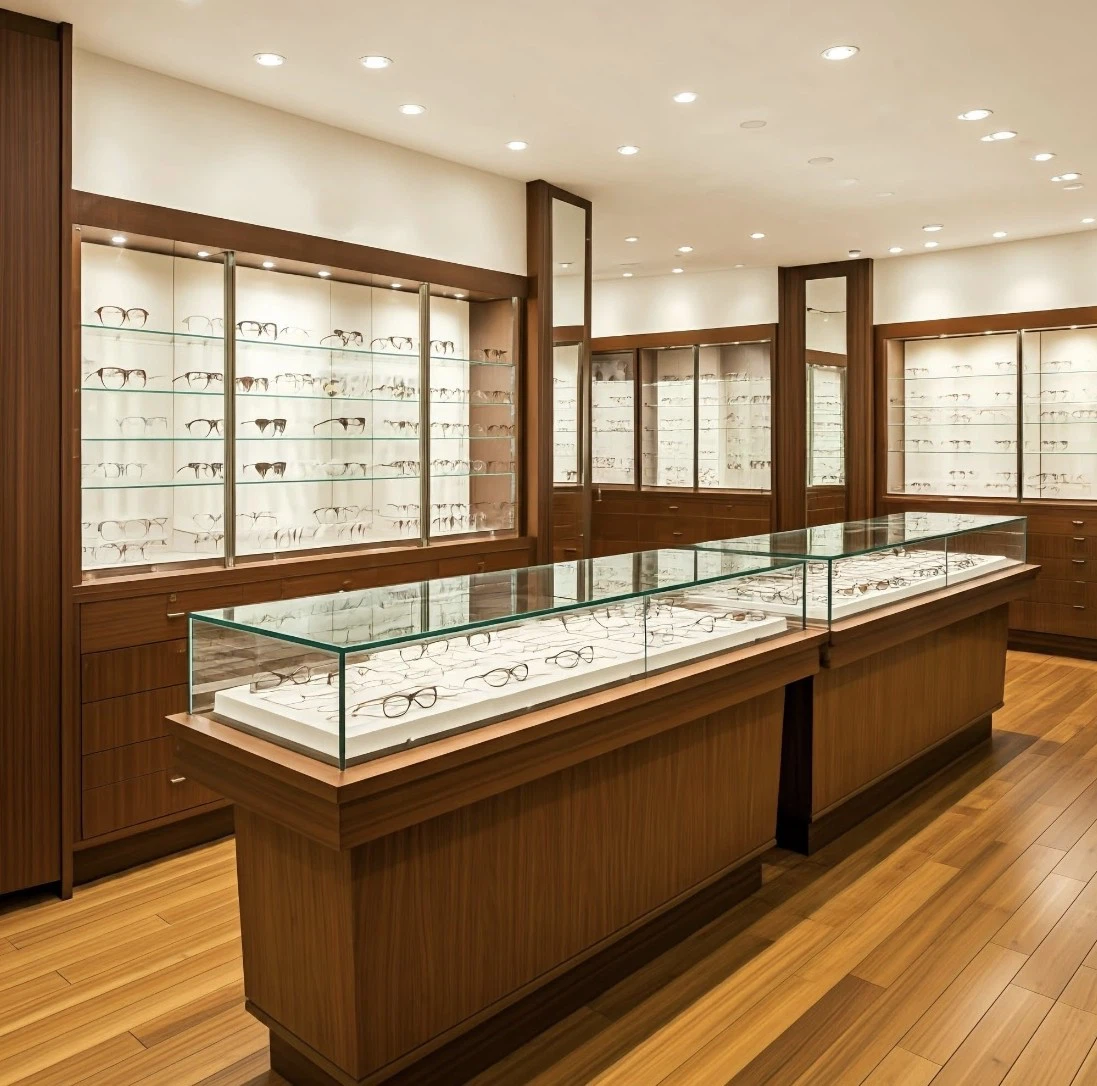Wooden Eyeglass Display Shop Decoration