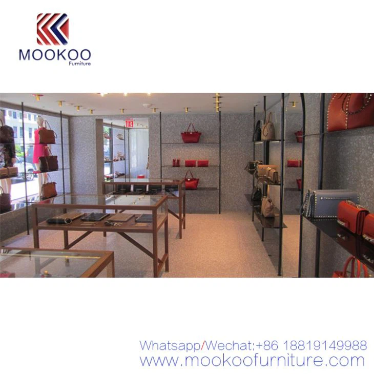 Woman Handbag And Shoe Store Display Shlef