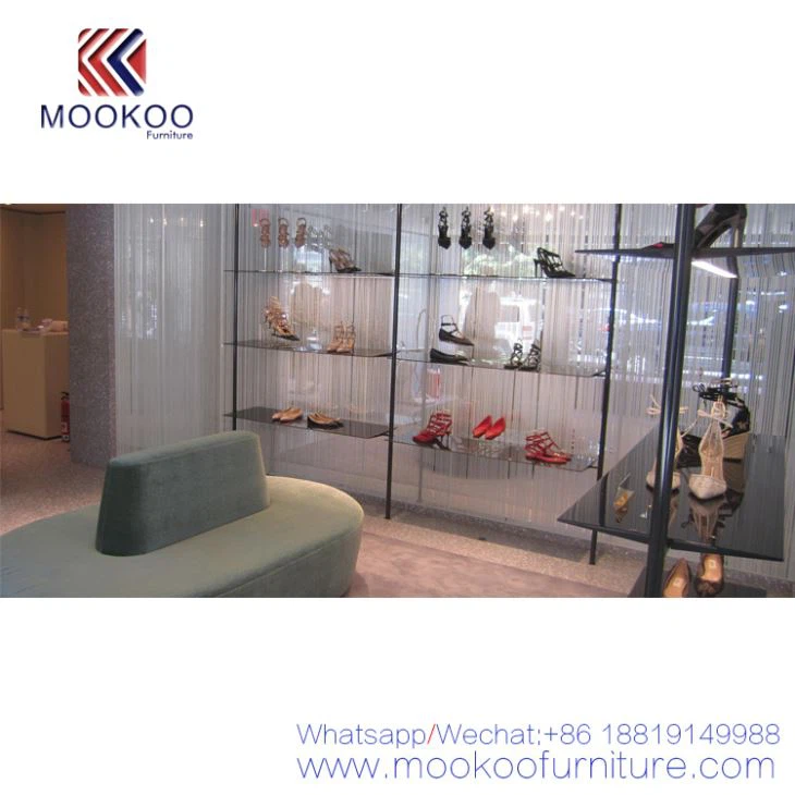 Woman Handbag And Shoe Store Display Shlef