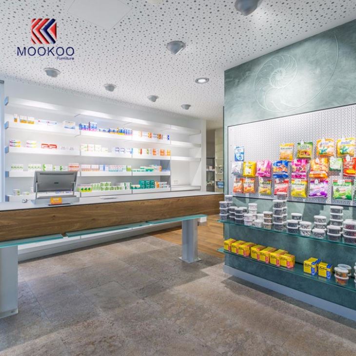 Factory Price Pharmacy Storage Tempered Glass Shelves