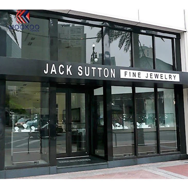 Ultra Clear Whole Glass Jewelry Showcases Custom Made In China