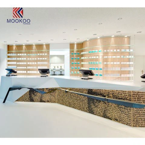 ہائی اینڈ فارمیسی گلاس شیلف