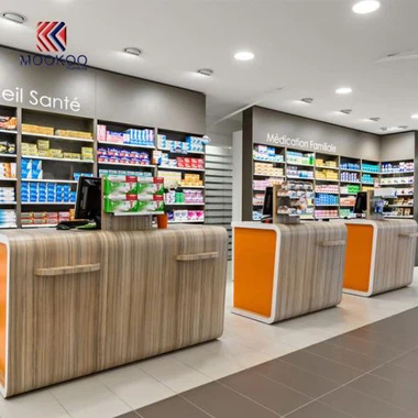 پروفیشنل کسٹمائزڈ فارمیسی شاپ ڈسپلے
