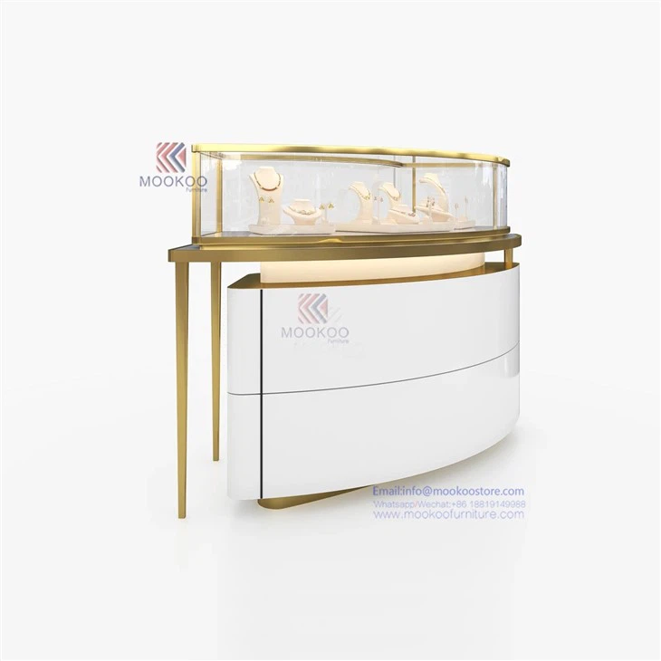 Half Round Cartier Jewelry Display Case